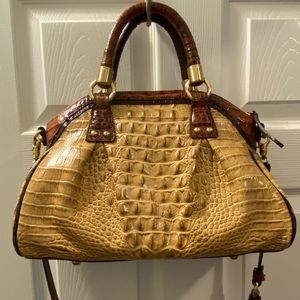 Tri-Color Brahmin Lisa Praline Satchel w/Wallet